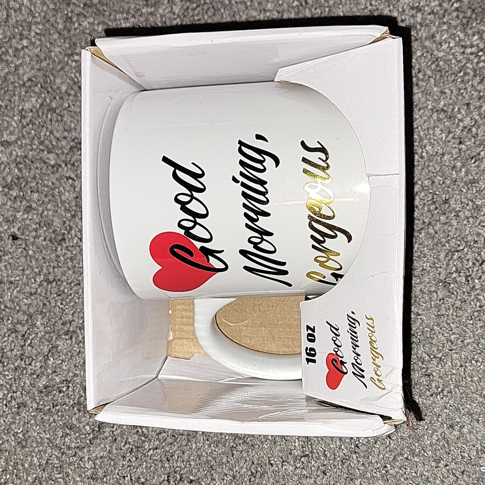 Good Morning, Gorgeous mug
